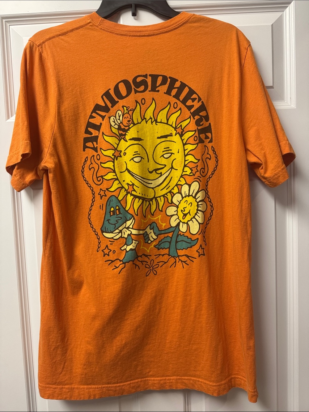 Rhymesayers Atmosphere - Orange Graphic T-Shirt with Sun Flower Print -  Lg - Picture 5 of 12